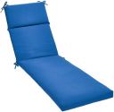AmazonBasics Outdoor Lounger Patio Cushion - Blue...