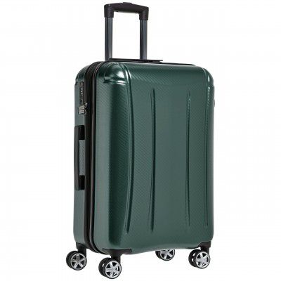 AmazonBasics Oxford Expandable Spinner Luggage Suitcase with TSA Lock - 28 Inch, Green