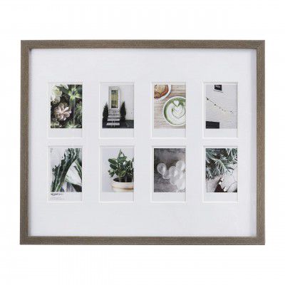 AmazonBasics Photo Frame for use with Instax - 8-Opening - 8.25 x 5.08 cm, Barnwood
