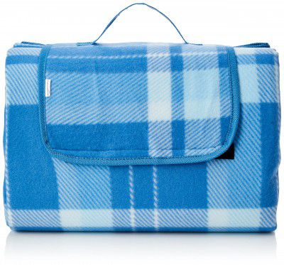 AmazonBasics Picnic Blanket with Waterproof Backing, 175 x 200 cm