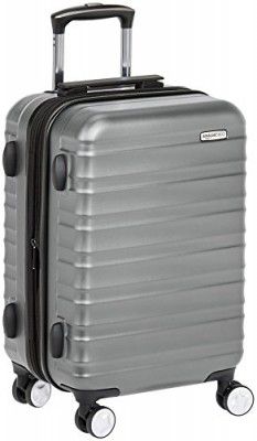 AmazonBasics Polycarbonate Hard 53 cms suitcase(T1916-10_grey)