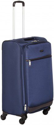 AmazonBasics Polycarbonate Soft 25 cms suitcase (N802_navy blue)