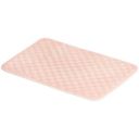 AmazonBasics Polyester Rippled Memory Foam Bath Mat - Pink, Small...