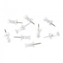 AmazonBasics Push Pins Tacks, Clear Plastic Head, Steel Point, 200-Pack...