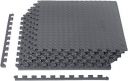 AmazonBasics Puzzle Exercise Mat with EVA Foam Interlocking Tiles - Grey...