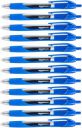 AmazonBasics Retractable Gel Ink Pens - Fine Point, Blue, 12-Pack...