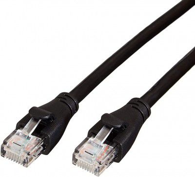 AmazonBasics RJ45 Cat-6 Ethernet Patch/LAN Cable for Personal Computer - 3Feet (0.9Meters),Black