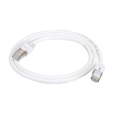 AmazonBasics RJ45 Cat 7 High-Speed Gigabit Ethernet Patch Internet Cable For Printer, Server 10Gbps, 600MHz - White, 3-Foot