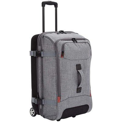 AmazonBasics Rolling Travel Duffel Bag Luggage with Wheels, Medium
