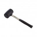 AmazonBasics Rubber Mallet Shock-Absorbing Fiberglass Handle 450g (1lb)...