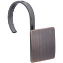 AmazonBasics Shower Curtain Hooks - Classic Square Hooks, Oil-Rubbed Bronze...