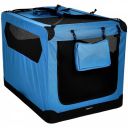 AmazonBasics Premium Folding Portable Soft Pet Dog Crate Carrier Kennel - 42 x 31 x 31 Inches, Blue...