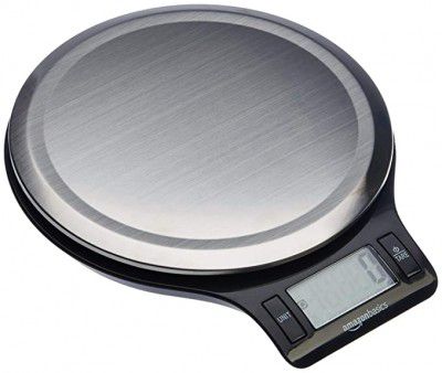 AmazonBasics Stainless Steel Digital Kitchen Scale with LCD Display- 5Kg