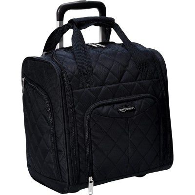 AmazonBasics Underseat Rolling Luggage - Large Black