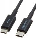 AmazonBasics USB Type-C to USB Type-C 2.0 Cable for Charging Adapter, Smartphone - 3 Feet (0.9 Meters) - Black...