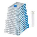 Amazonbasics Vacuum Compression Storage Bags With Hand Pump-15-Pack(2 X-Jumbo,5 Jumbo,4 Large,4 Medium),White...