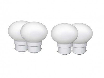 ambert 0.5W led night bulb (pack of-4, white color)