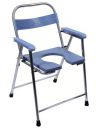 AmbiTech Premium Stainless Steel Foldable Commode Chair Convenient Toilet Alternative, durable With Arm Rest and Foot Rest...