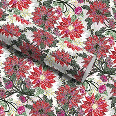 Ambiyaa Festive Red Gift Wrapping Paper Sheets (20x30 inch/49x73 cm) Pack of 12