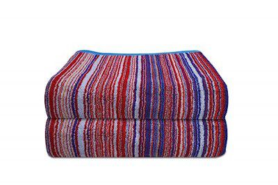 Ambra Linens 500 GSM Highly Absorbent Bath Towels Set, 100% Cotton, Soft and Plush, All Seasons Use, Extra Large, Cabana Style, Best for Pool, Beach, Spa, Gym (Aqua Beach)
