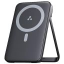 Ambrane 10000mAh Magnetic Wireless Power Bank for iPhone 12 & Above, 22.5W Wired + 15W Wireless Charging, Mobile Stand, Type C PD (Input & Output), Li-Polymer (Aerosync PB 10, Black)...