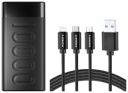 Ambrane 10000mAh Slim & Compact Powerbank, 22.5W Fast Charging with 3in1 Cable...