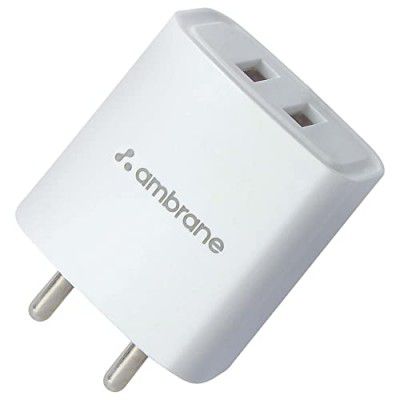 Ambrane 15W Dual Port Mobile Charger (RAAP S21, White)