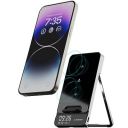 Ambrane 15W Wireless Charger with Stand | Fast Charging Pad with Digital Display & Alarm with Attached Cable, Phone Holder (Powerpod Pro)...