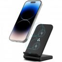 Ambrane 15W Wireless Charging Stand for iPhone 14/13/12 Series, Galaxy S23/S22/S21/S20/Note20 Series, OnePlus 9/9 Pro, Apple Watch & Other Qi Devices (Powerpod, Black)...