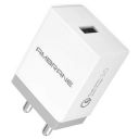 Ambrane 18W 3A Charger (Qualcomm Certified) with Quick Charge 3.0 (AQC-56, White)...