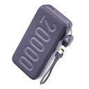 Ambrane 20000mAh Powerbank with in-Build Type C Cable, 22.5W Fast Charging...