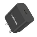 Ambrane 20W Type C Mobile Charger Adapter PD Technology, BIS Certified (Raap M20, Black Clear)...