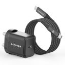 Ambrane 20W Mobile Charger with to Charging Cable (Charge 20, Black)...