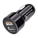 Ambrane 30W Fast Car Charger with Dual Output, Qualcomm Quick Charge 3.0 Compatible with All Cars (ACC11QC, Black)...