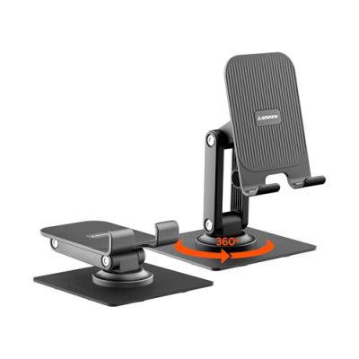 Ambrane 360° Rotation, Foldable Design Mobile Stand (Twistand 360, Black)