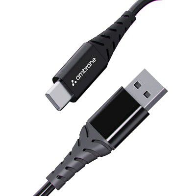 Ambrane 60W / 3A Fast Charging Output Cable with Type-C to USB