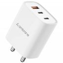Ambrane 45W Gan Triple Port Fast Charger 1 USB Port & 2 Type C, PD Technology, (RAAP G45, White)...