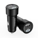Ambrane 51W Fast Charging Car Charger, Dual Output 33W Type C PD + 18W USB Car Adapter (C51)...