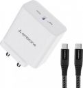 Ambrane 65W GaN All-in-One Charger combo, USB -C, compatible with All Phones, laptops, Gaming Devices (Type C to C Cable Included)  (White, Cable Included)...