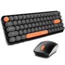 Ambrane Combo of Wireless Keyboard with Mouse Retro Typewriter Inspired...