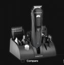 Ambrane Cruiser Stainless Steel Blades Cordless Operation 15-in-1 Body Grooming Kit (10 Detachable Combs, FGPC000001, Black)...