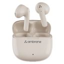 Ambrane Dots Mist True Wireless Earbuds with 22 Hours Playtime, 46ms Low Latency for Gaming,Noise Reduction Technology, 13mm Drivers with BoostedBass™, Bluetooth V5.1, IPX4 Splash Proof (Cosmic Beige)...