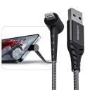 Ambrane Lightning Standing cable, 12W Fast Charging, 480 Mbps Data Sync Cable for iPhone, iPad, AirPods - 1.5m (ABSL-15 Black)...