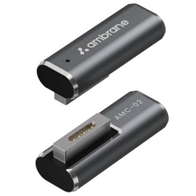 Ambrane Magnetic L-Tip USB C Adapter Compatible with Magnetic 2 MacBook Pro Air, Type-C PD Power Fast Charging
