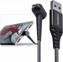 Ambrane Micro USB Cable 3 A 1.5 m ABSM-15 (Compatible with Mobile, Black, One Cable)...