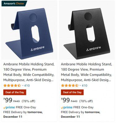 Ambrane Mobile Accessories upto 80% off from ₹99