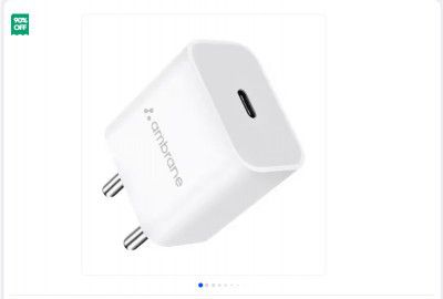 Ambrane RAAP M20 20W Single Port Adapter (White)