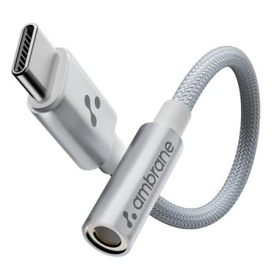 Ambrane Type C to 3.5 mm Audio Jack Converter | Connector Cable