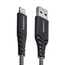 Ambrane USB to Lightning 3A Fast Charging Braided Cable  (RCL -15, Black)...