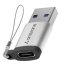 Ambrane USB Type C Female to USB Male OTG Adapter 5 Gbps High-Speed Data Transfer, Compatible (AOTG-A1, Grey)...
